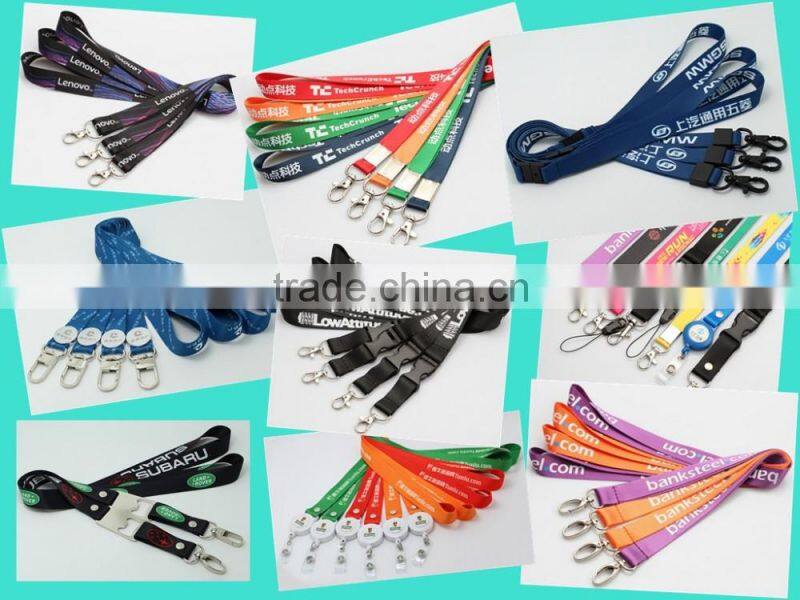 Wholesale Fashionable Polyester Mobile/Cell Phone Lanyard With Badge Reel