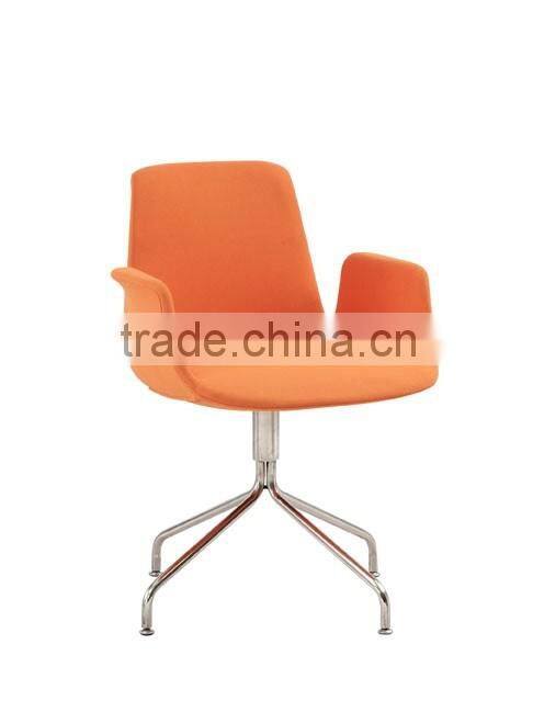 Multicolor choose swivel hotel lounge chair with steel base/swivel chair with footrest/egg lounge chair