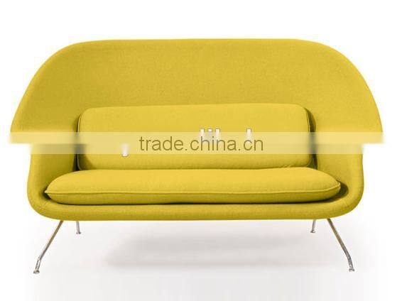 Replica two seater love seat Eero Saarinen womb sofa