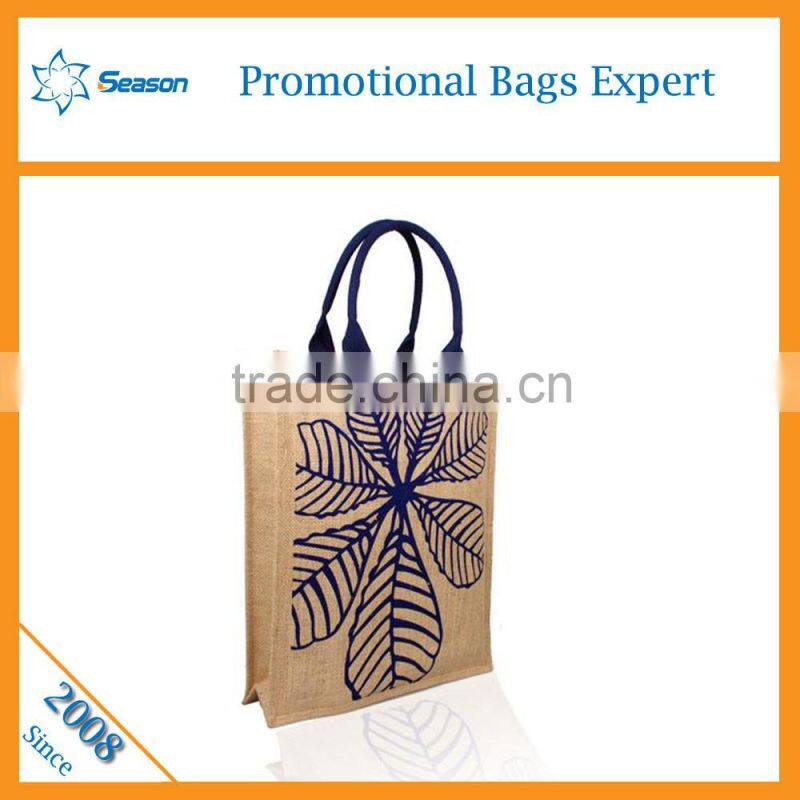 2016 Fashion high level Custom print burlap hessian bag jute gunny bags