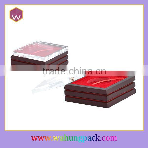 Packing display box for medal, wooden coin gift box