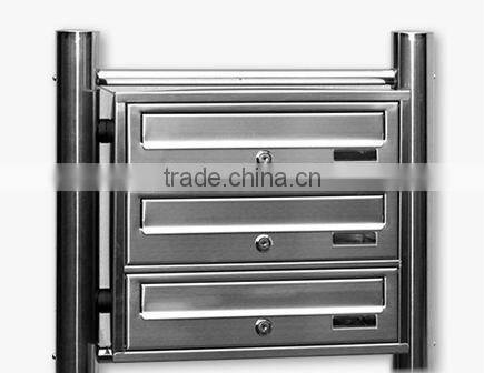 Hot sale in Germany market 304 Stainless Steel apartment building mailboxes