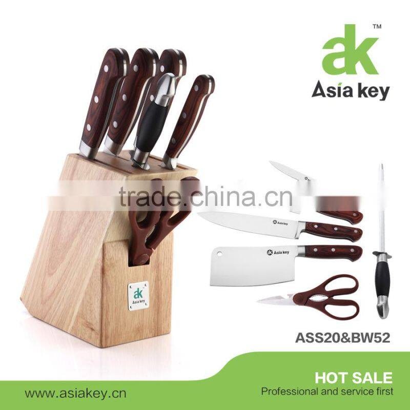 Advanced Stainless Steel Kitchen Knife,Black Handle,3cr14 blade