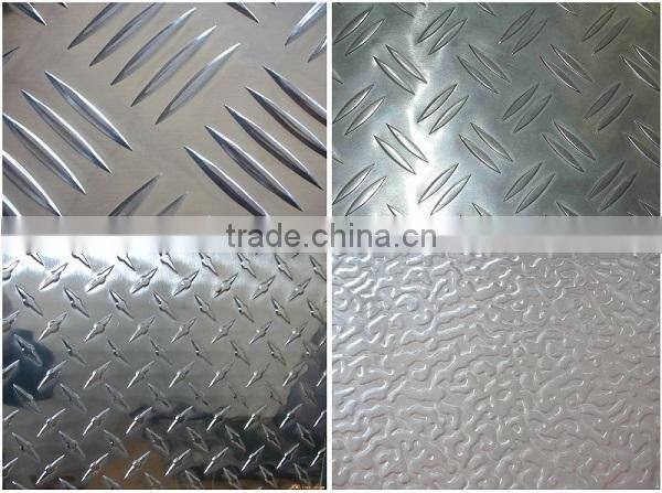 5052 PVDF Prepainted Tread Embossed Aluminum Sheet for Bus Floor