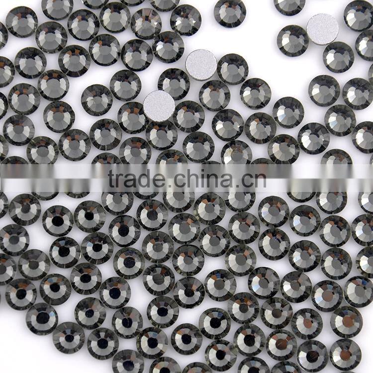 Jet black stone dmc,strass design for dresses,diamond cut crystal
