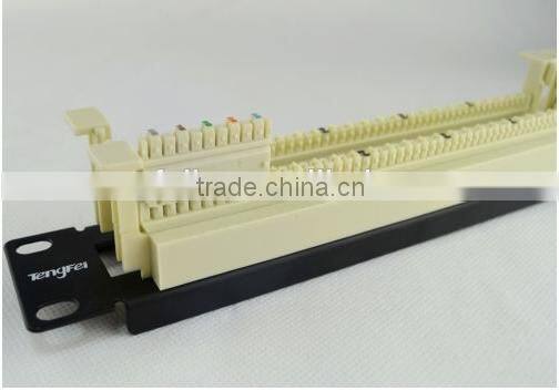 Telephone 50ports loaded Cat3 voice Patch Panel pass fluke