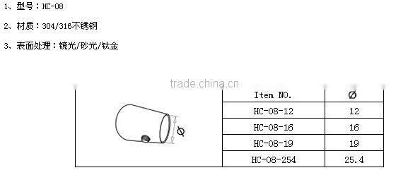 304 316 Stainless steel stair handrail bracket for stainless steel handrail fittings