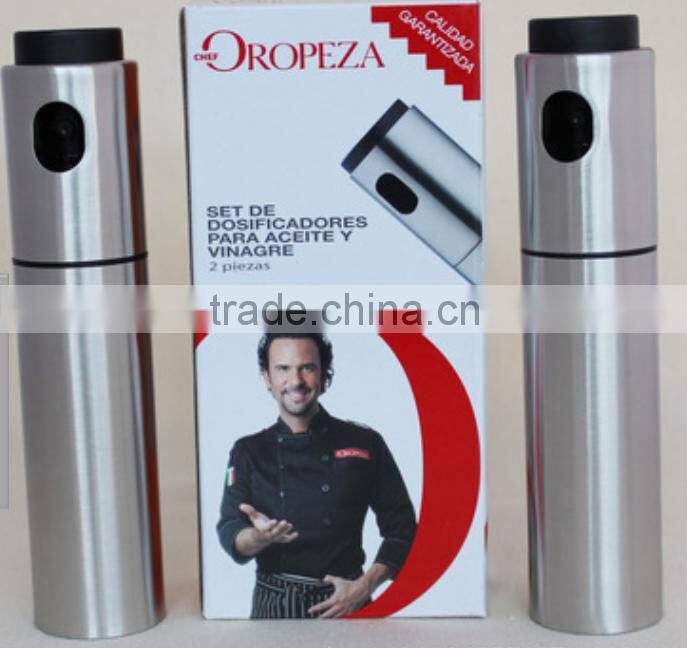 Novel Stainless Steel Oil Pot - Baking Oil Bottle - Cooking Sprayer & Dispensers