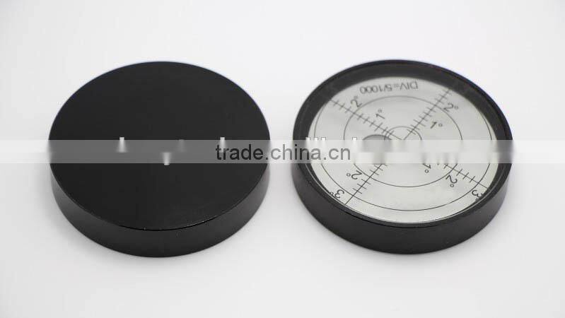 Round cylinder bubble level