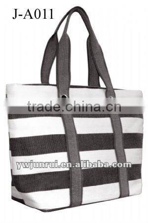 eco friendly many colors stripe beach tote