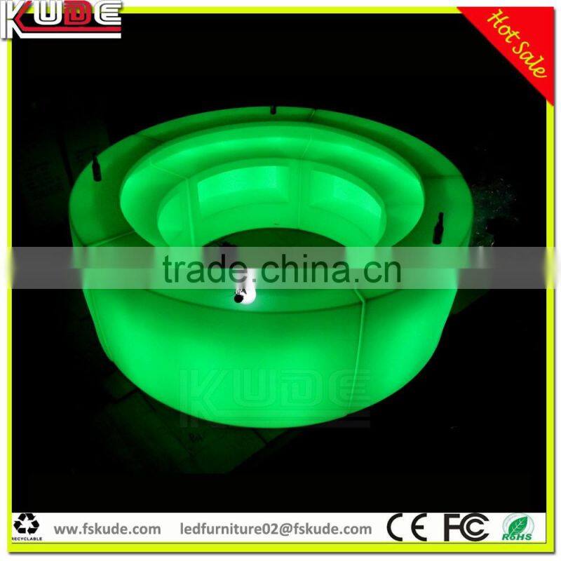 2016 new illuminated circle combied bar counter with LED light up