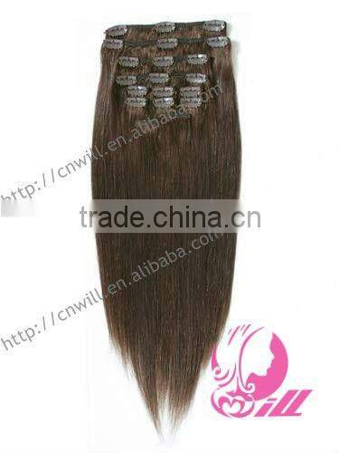 Thickest 160g Remy Clip In Hair Full Head Clip In Hair Extension Human Remy Hair Brazilian Hair With Snap Clips
