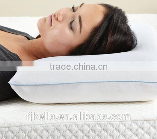 Reversible Sky Blue color Cool Gel-infused Visco-elastic Memory Foam Pillow with Removable&Washable Cover