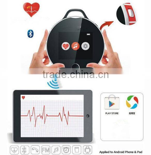 Music ,FM and time display portable mini hygeia Bluetooth speaker /bluetooth heart rate monitor