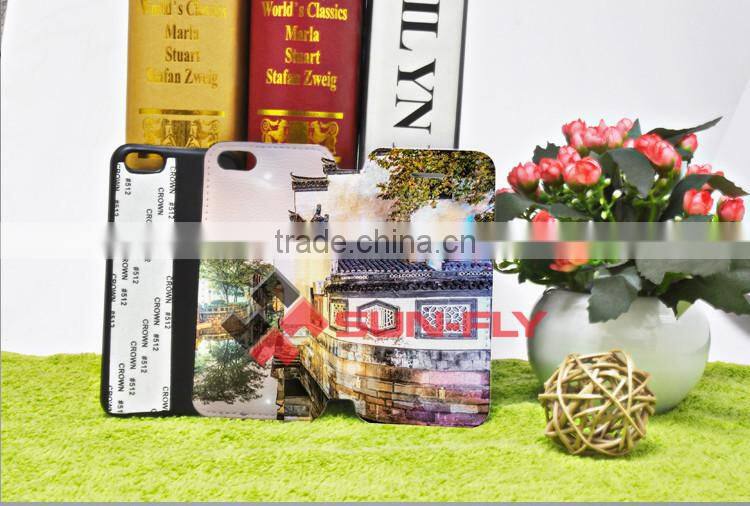 3d phone case for iphone 5c cases Heat press 3D blank cases Sublimation leather phone case for iPhone 5C