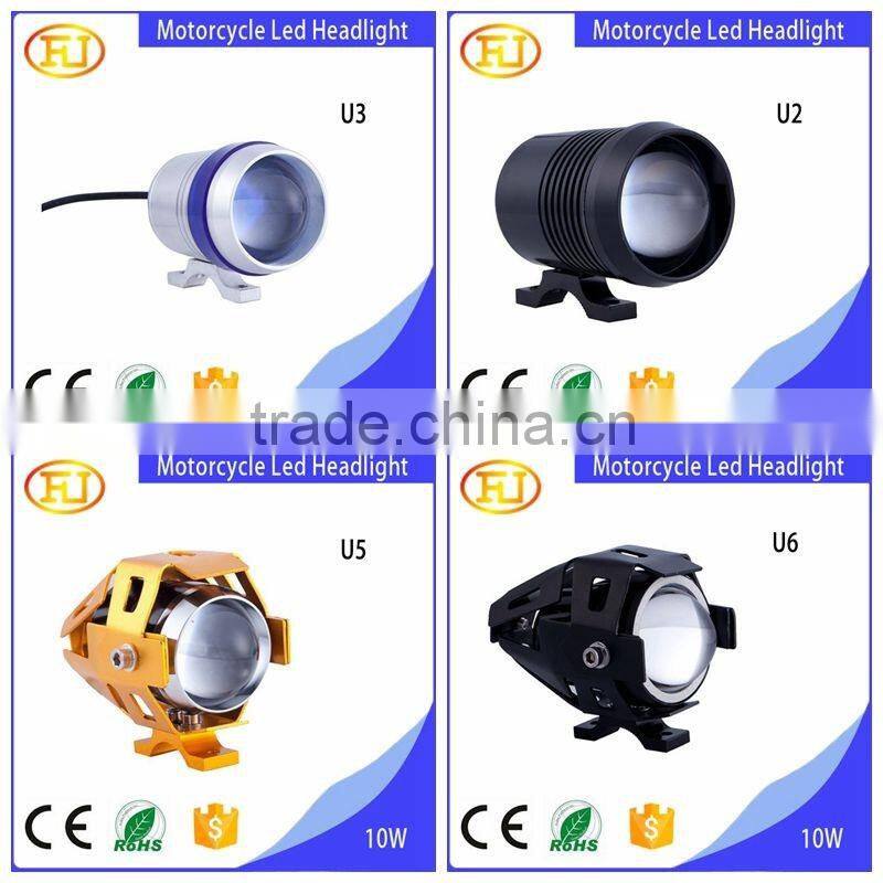High Low Strobe Beam projector driving led h4 motorcycle headlight 12V-80V 6000-7000K White 3600LM U5 led motorcycle