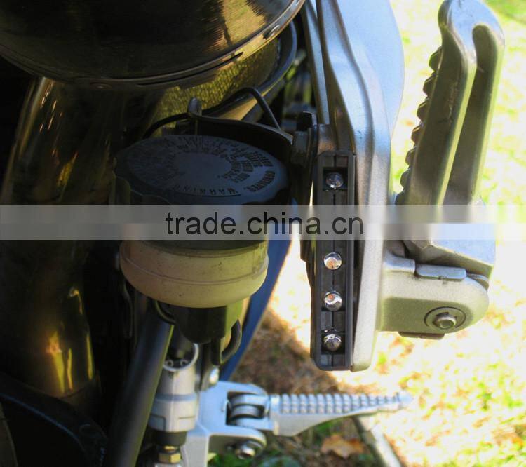 4x Universal Motorcycle Black 5 LED Turn Signal Indicators Blinker Amber Light