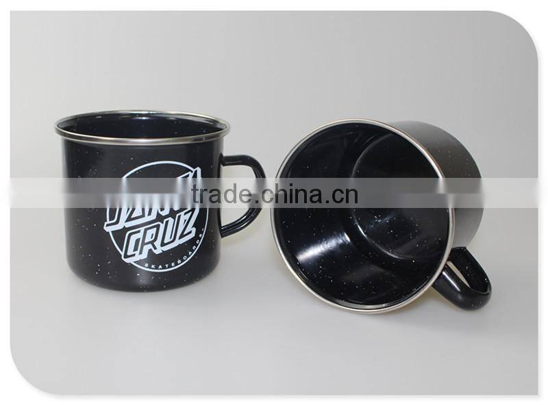 Low MOQ enamel camping mug wholesale , home goods coffee mugs