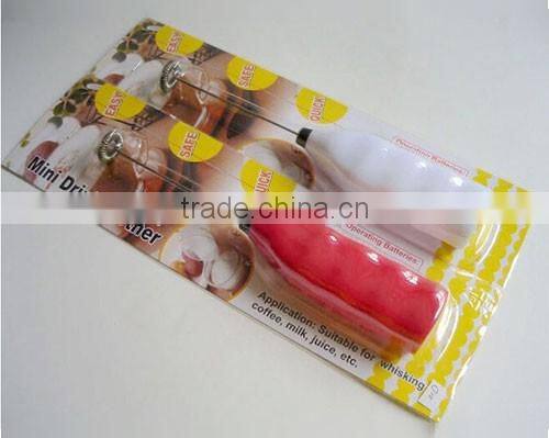 Easy,Safe,Quick! Handheld mini coffee & milk mixer with battery
