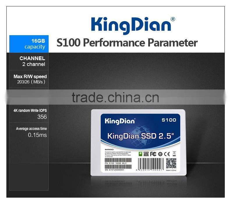 KingDian Latest hard disk sata2 16gb hard drives 2.5' ssd internal HD