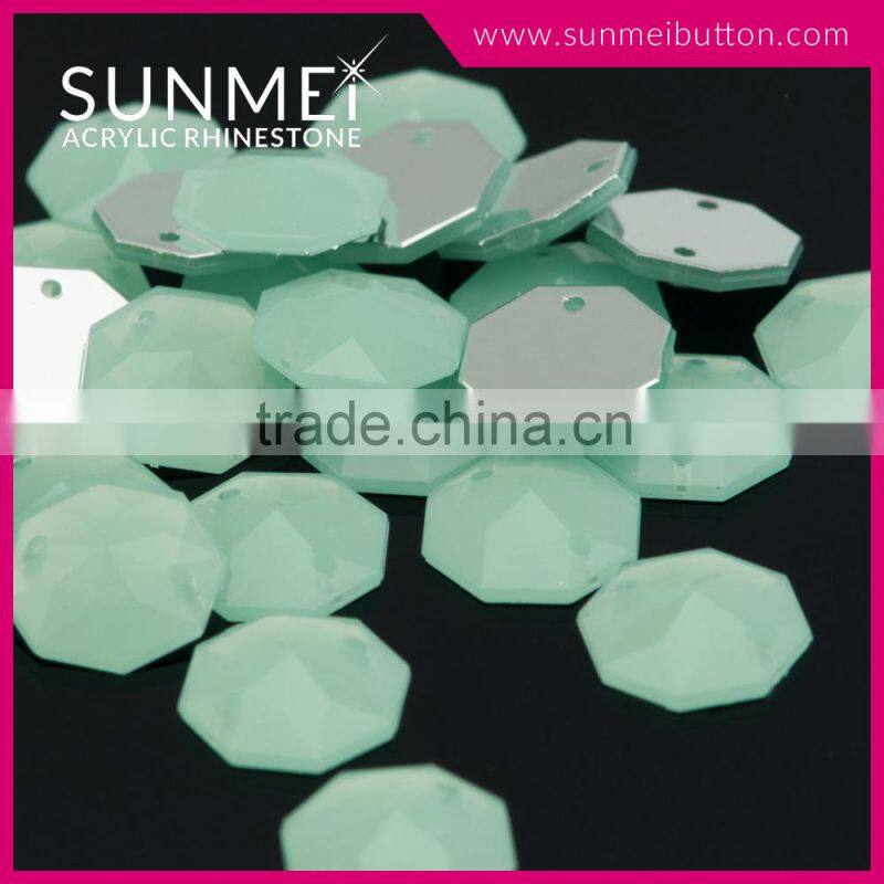 Simple Two Hole Round Shape Rhinestones Sewing Accessories for Clothing