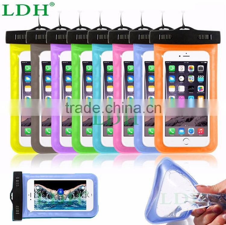 PVC Universal Mobile Phone Waterproof Bag Pouch Cover Case For iPhone 6 4.7 5.5 For Samsung Galaxy Note 4 3 2 S6 S6 Edge S5 S4