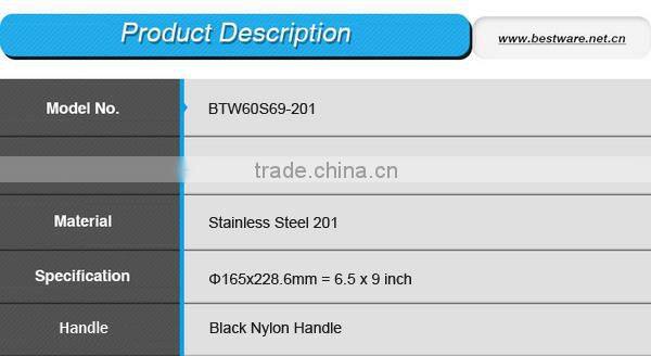 Pasta Basket,Cooking Colander,Stainless Steel Mesh Strainer (L-BTW60S69-201)