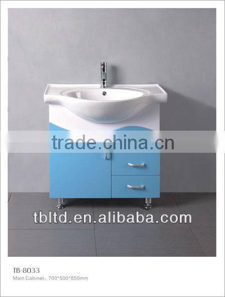 pvc/mdf/solid wood bathroom vanities and ceramic basin agent wanted TB-8033