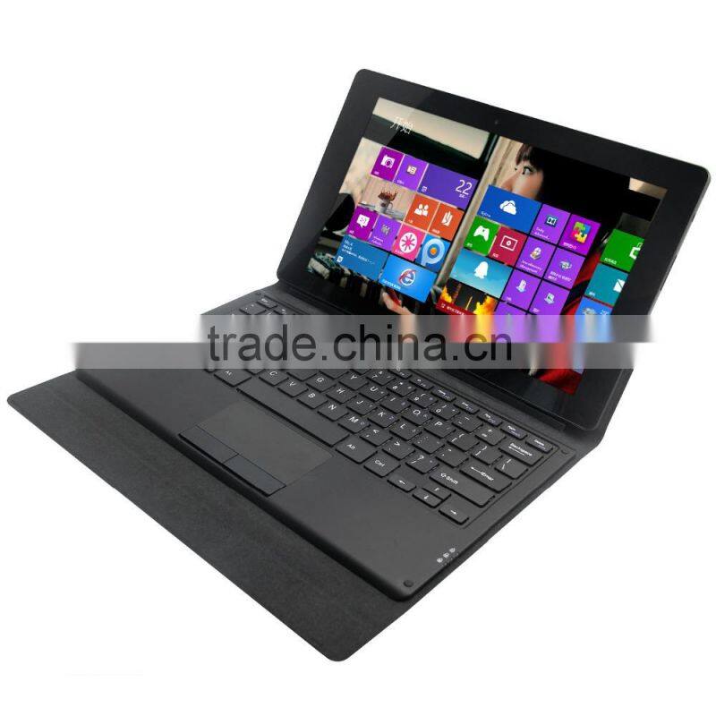 wireless pogo pin keyboard with leather stand case cover for windows 11.6 inch tablet