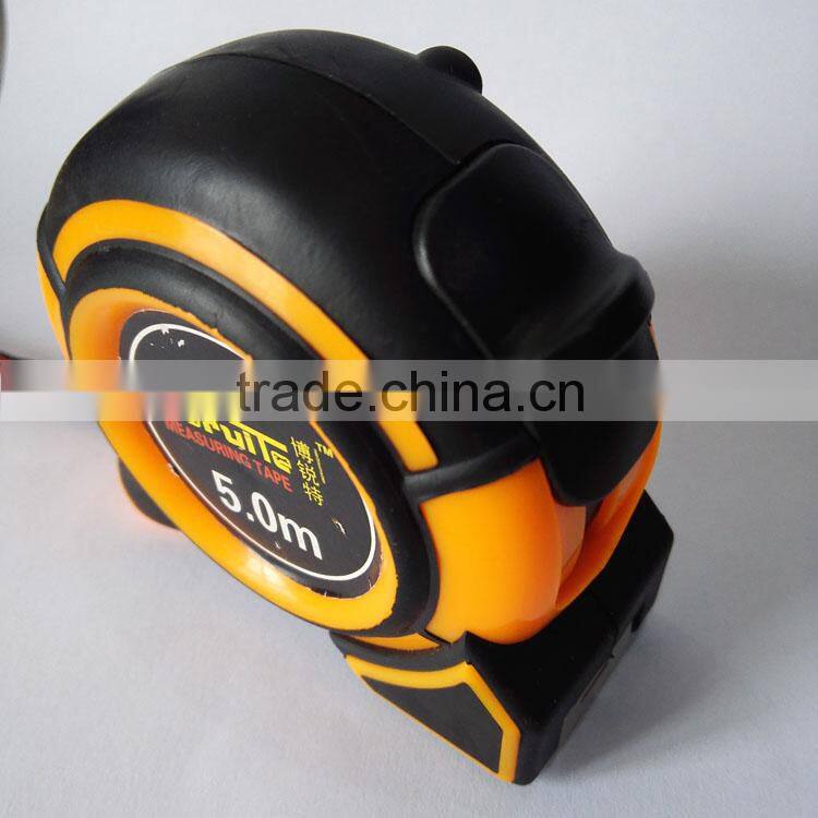 ABS steel measuring tape with rubber coated, nylon coated