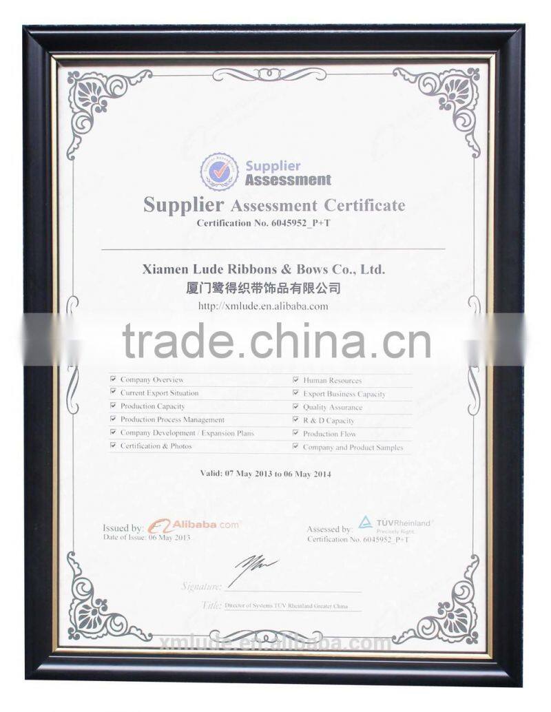 2015 hot sale round ribbon rosette badge