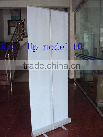 Economic retractable standing roll up banner stand