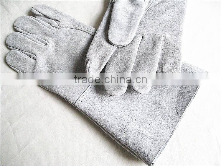 Factory Price Cow Split Leather Welding Gloves Exporters Of Faisalabad