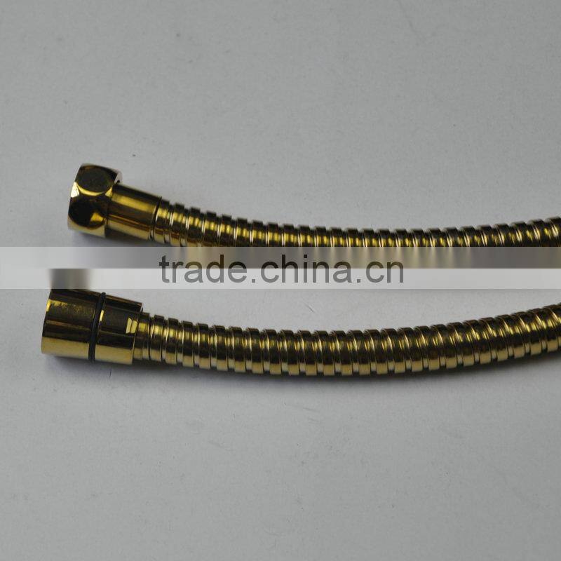 Best quality stainless steel gold imitated double locks shower tube