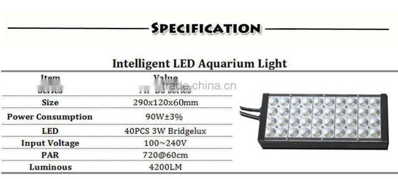 DSunY preset mode aquarium led lighting full spectrum 90w 12inch quick set