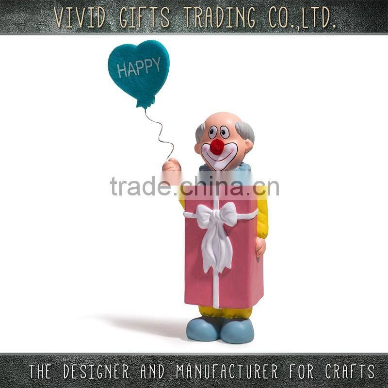 2016 the newest Ceramic clown party supply with gifts and cake