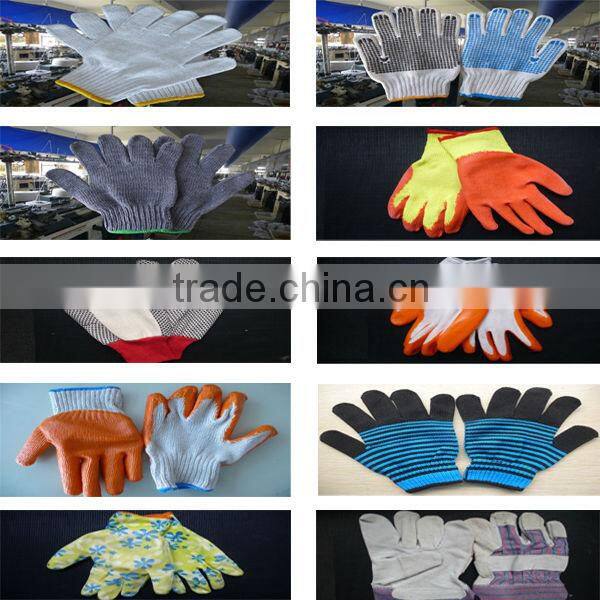 10 OZ PVC dotted cotton gloves dots gloves pvc dotted work gloves/Guantes de algodon con puntos, guantes de trabajo 265
