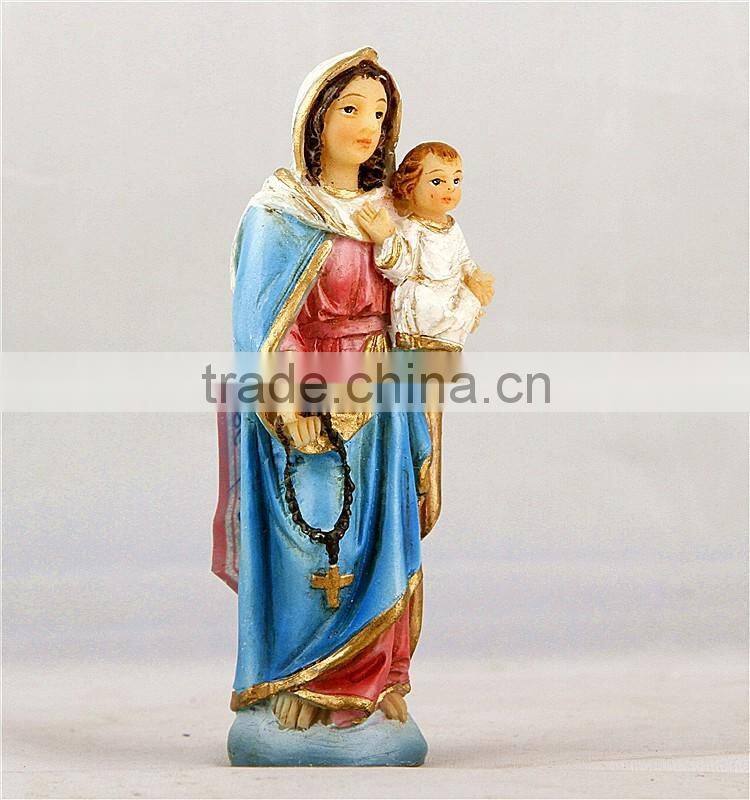 Resin Virgin Mary and Baby Jesus Statue Religious Statues
