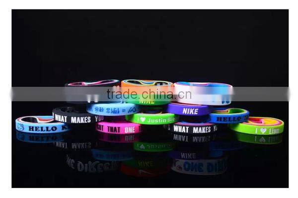Special custom silicone rubber bracelet/silicone rubber bracelet