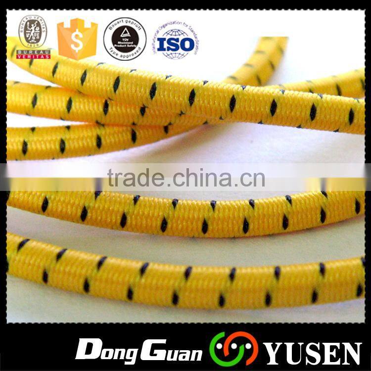 Fashionable sports Safety coloured 3mm elastic shoelace with stopper no tie shoe laces