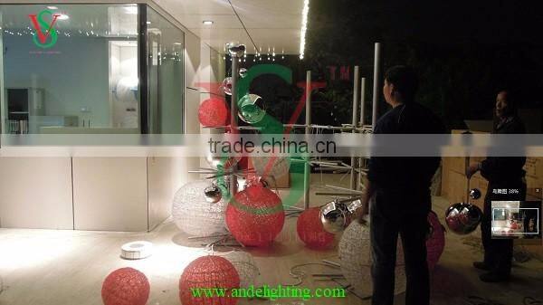 3D tree ball lights 3d deco large outdoor garden plaza decoration