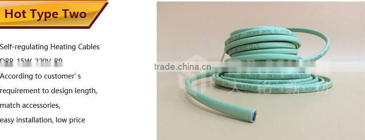 China supplier UL PTC pipe heat tracing cable and joint kits