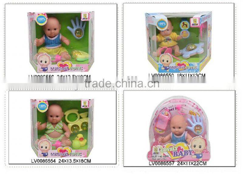 2013 NEW FASHION 6 INCH REAL BODY MINI DOLL FOR BABY GIFT WITH EN71 LV0086552