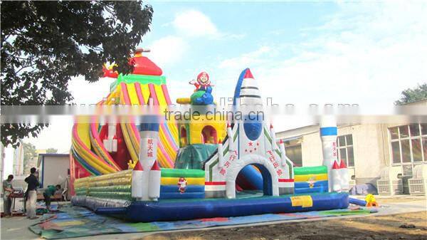 inflatable castle fun city, inflatable fun city aircraft castle