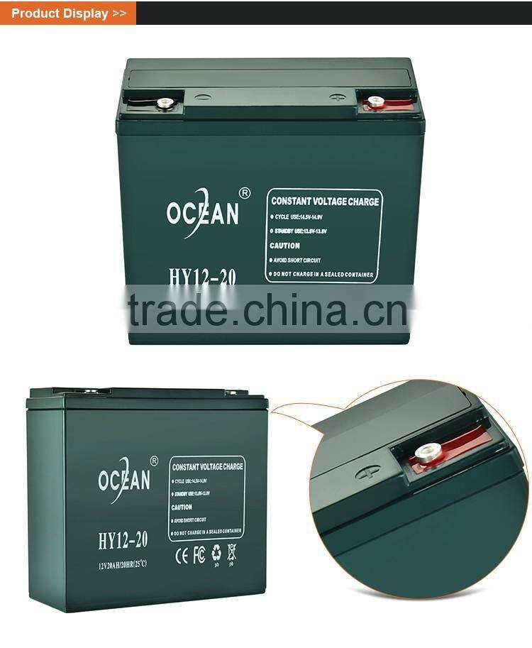 12V discharge fashional designed 20ah high quality OPZV battery
