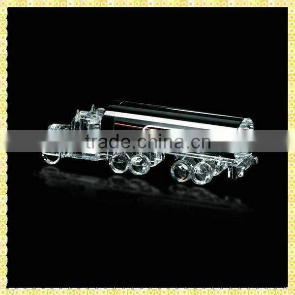 Handicraft Antique Crystal Navvy Model For Business Annual Souvenirs