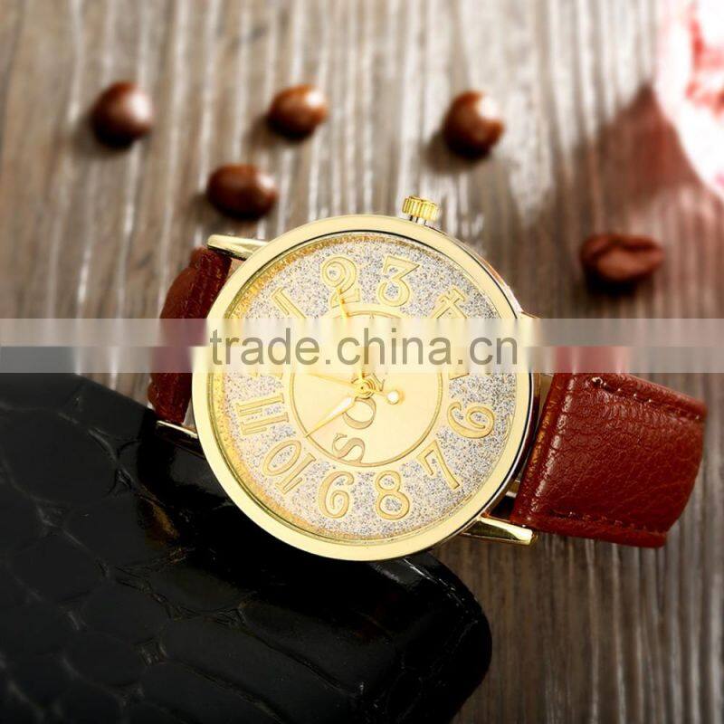 Fashion women brown watches lady watch