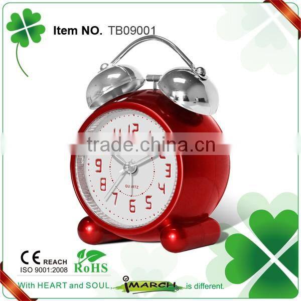 new arrival fashion twin bell alarm clock TB09001