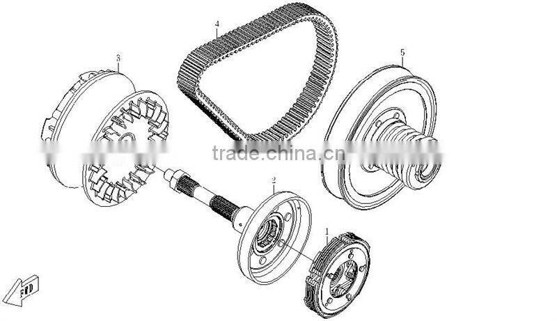 194MM 23T Variator Kit CFmoto 500CC CF188 UTV ATV Buggy Go Kart Parts