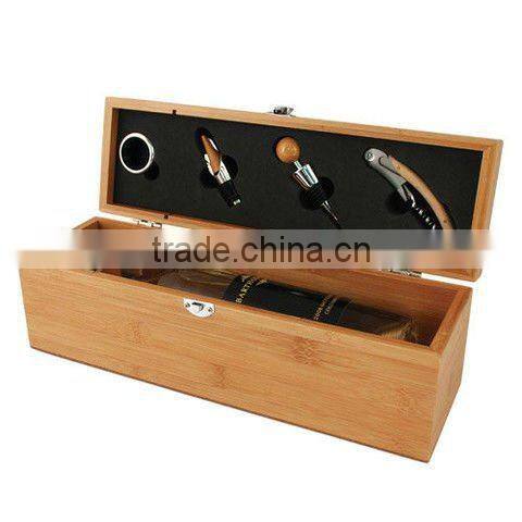 bamboo wine box set